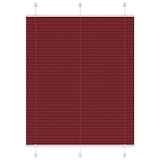 thumbnail of vidaXL Plissee Bordeauxrot 105x150 cm Stoffbreite 104,4 cm Polyester