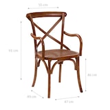 thumbnail of Biscottini Sedia in legno 91x47x49 cm | Sedie da ristorante | Sedia da sala da pranzo | Sedie da cucina | Sedie con braccioli | Sedia Thonet vintage