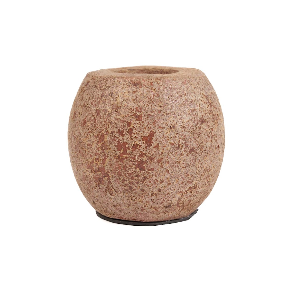 Bazar Bizar Bougeoir en terre cuite 13x13x12 cm marron