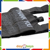 thumbnail of DayBays 500 Stk. Hemdchentragetaschen 30+15x55 cm HDPE Mit Druck Thank You geblockt