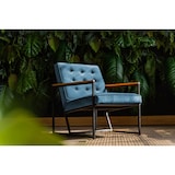 thumbnail of KAWOLA Sessel ARLY Polstersessel Bezug Velvet petrol