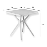 thumbnail of Table Hugo en résine noire 70x70 cm