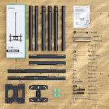 thumbnail of ONKRON TV Deckenhalterung 32"-80", 68 kg max, VESA 600x400, höhenverstellbar, schwenkbar, neigbar, N2L-B Schwarz