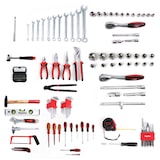 thumbnail of Mephisto Premium XXL Werkzeugkoffer / Werkzeugtrolley 131-teilig mit Chrom- Vanadium Werkzeug mit Bitaufsatzadpter, Elektrikerschraubendreher uvm.