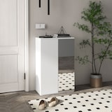 thumbnail of HOMCOM mueble zapatero con espejo armario zapatero para 18 pares de zapatos con 5 estantes ajustables para recibidor melamina de madera 60x32x95 cm