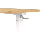 thumbnail of Bureau PHT01, 700 x 400 mm, handmatig in hoogte verstelbaar, verrijdbaar, beige/wit