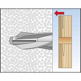 thumbnail of FISCHER GB 10 spiraalanker, Ø10x55mm, kunststof, nylon, 65mm, Ø7mm, geschikt voor gasbeton, geschikt voor