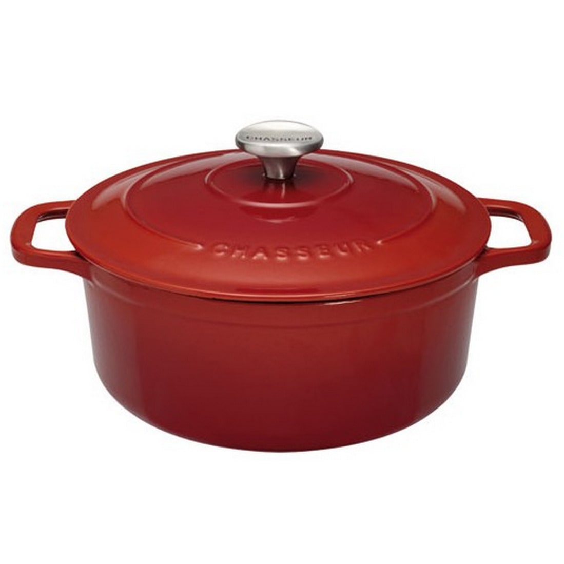 CHASSEUR Cocotte Ronde En Fonte émaillée 26 Cm Rubis Sublime puc472658