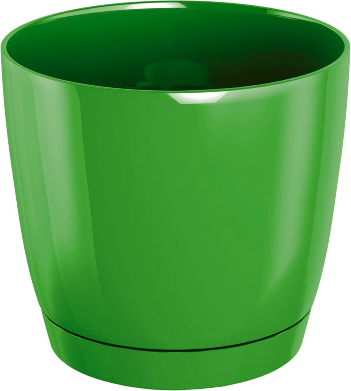 Prosperplast - Runder Kunststoffpflanztopf Coubi Round P in Olivgrün 12 x 12 x 11 cm