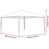 thumbnail of vidaXL Partytent professioneel 90 g/m² 4x4 m antraciet