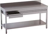 thumbnail of vaiotec werktafel met kast / 2 schuifdeuren & opstaande rand, 1200 x 600 mm