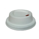 thumbnail of 500x  Bio Bagasse Deckel für Coffee to-go Becher 0,3l-0,4l (12oz-16oz) weiß 90mm