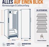 thumbnail of GastroHero Getränkekühlschrank GKS-360 | 360 L Getränkekühlschrank mit Glastür | Flaschenkühlschrank mit Umluftkühlung | Bierkühlschrank abschließbar