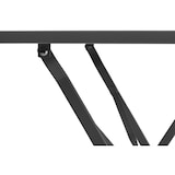 thumbnail of METRO PROFESSIONAL Bistroset klappbar Trigo, 3-tlg., Stahl, 1 Esstisch, 2 Stühle, dunkelgrau