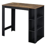 thumbnail of Helloshop26 - Table de bar design avec surfaces de rangement table bistrot avec 3 étagères panneaux de particules 110 x 50 x 103 cm 03_0006208