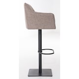 thumbnail of Lote de 2 taburetes de bar Damaso funda de tela Negro/Marrón tierra