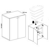 thumbnail of LonaXL Schuhschrank 2 Türen weiß.