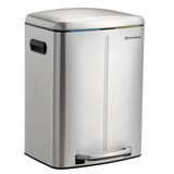 thumbnail of Helloshop26 - Cubo de basura de cocina de 2 cubos 2 x 20 litros cubos interiores dobles de plástico tapa abatible asa cierre suave 12_0003614