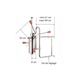 thumbnail of Doseur à churros manuel inox cuve 2 kg Fixation Murale | Masamar - DC2K