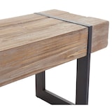 thumbnail of Sitzbank HWC-A15, Esszimmerbank Bank, Tanne Holz rustikal massiv MVG-zertifiziert ~ naturfarben 160cm