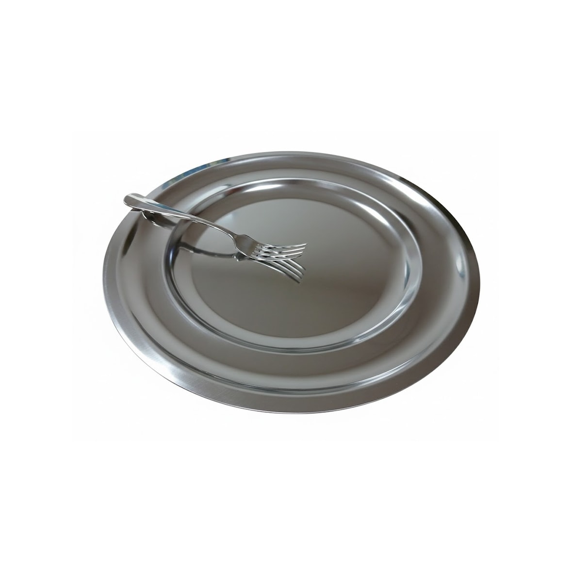Plat inox / assiette creuse inox Ø 30 cm Stellinox
