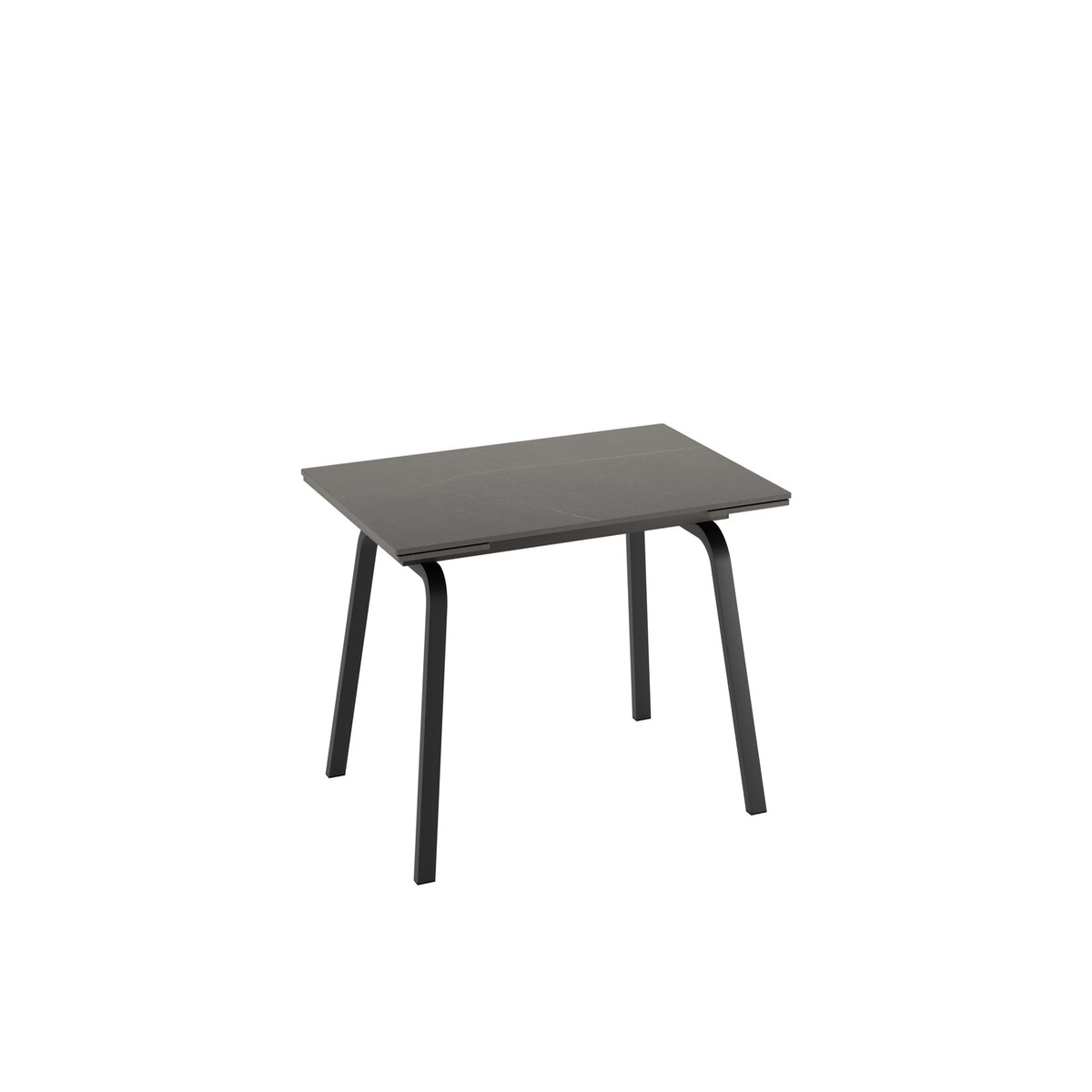 Stones Dylan - Ausziehbarer Tisch (140/200 x 80 cm) aus schwarzer Keramik