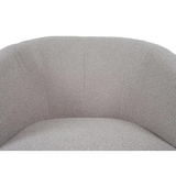 thumbnail of Lounge fauteuil HWC-J76, draaibare cocktail fauteuil, bouclé stof metaal ~ crème-beige