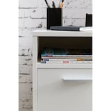 thumbnail of Rollcontainer Weiß 33x60x38cm Schubladenschrank, Schreibtisch-Container mit Tür & Ablage, Bürocontainer mit Rollen, Kleiner