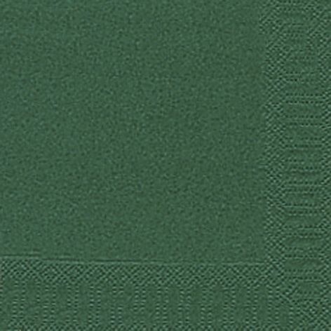 Duni 104049 Servietten 3lagig Tissue Uni dunkelgrün, 33 x 33 cm, 20 Stück