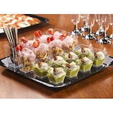 thumbnail of Sovie Servingware Fingerfood Becher aus Plastik, quadratisch, 50 ml, Transparent, 60 Stück - Einweg Schälchen Schale