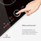 thumbnail of Delicatessa 80 Einbaukochfeld Induktion 3 Zonen 7400W Glaskeramik Schwarzes Glas