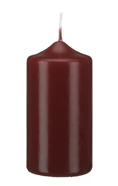 Kopschitz Kerzen Kerzen Spitzkopf Stumpenkerzen Bordeaux, 120 x 70 mm, 6 Stück