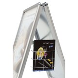 thumbnail of Magnetoplan Plakatständer Kundenstopper SP - DIN A2 - 46,5cmx64,2cm - wetterfest mit integriertem Wasserablauf -Silber