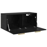 thumbnail of vidaXL Wandschrank Wandmontiert Schwarz Eichen-Optik 80 x 36.5 x 35 cm