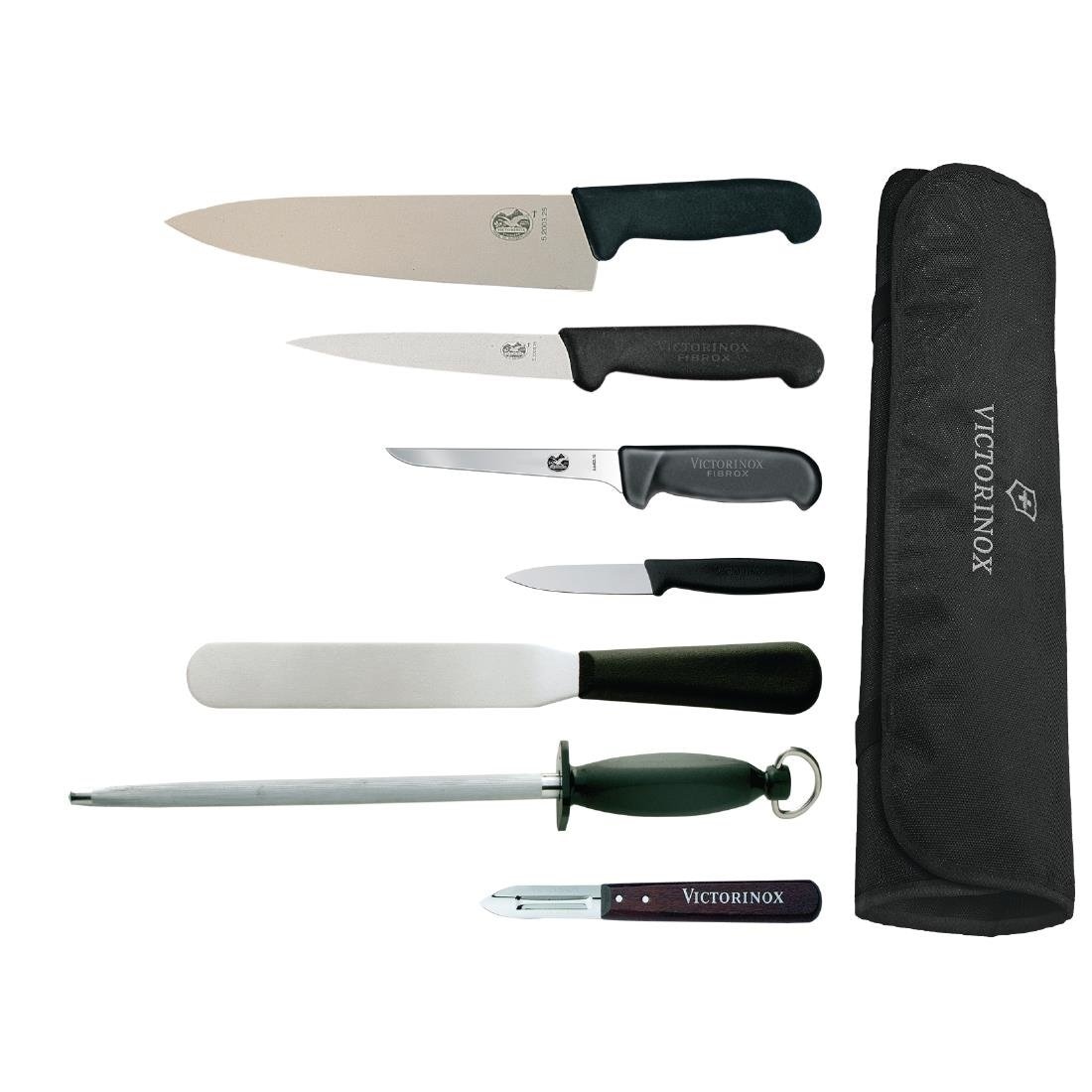 Set di coltelli VICTORINOX con coltello da chef 215 mm e custodia