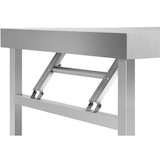 thumbnail of Royal Catering Tavolo acciaio pieghevole - ECO - 60 x 100 cm - 200 kg - Pieghevole -