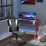 thumbnail of HOMCOM Cadeira de escritório ergonômica Altura ajustável apoio de Braço dobrável com 5 rodas Carga 120 kg 65x69x112-122 cm cinza