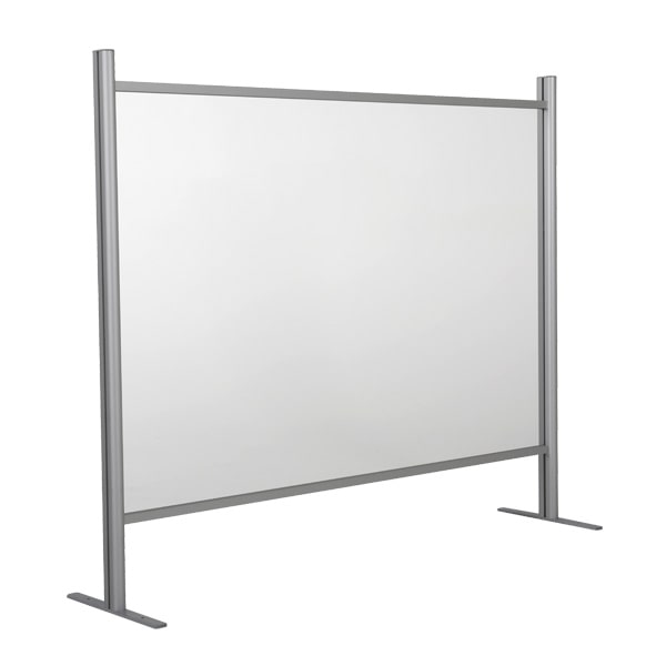 Cloison Ecran de protection Plexiglass/Alu H 110 x L 100 cm