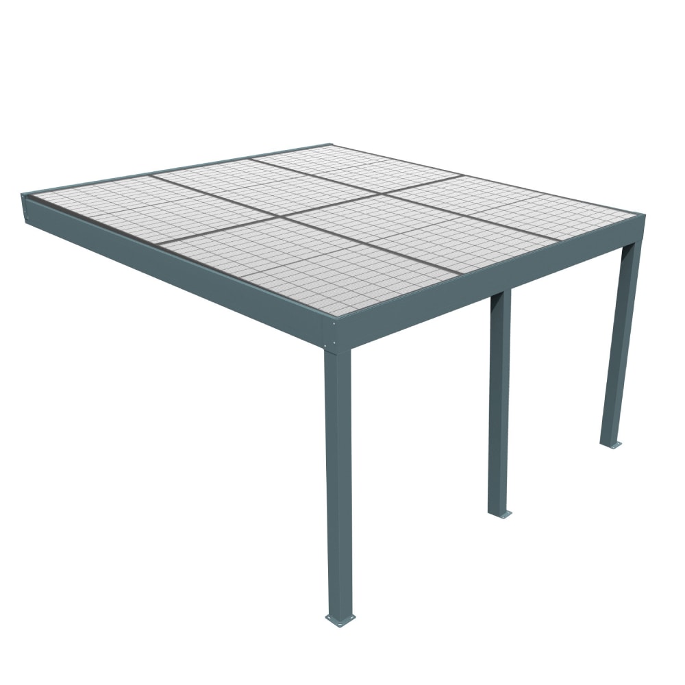 Pergola solaire Santa 5,778x3,537M 4000W Intersun, Gris Anthracite, aluminium