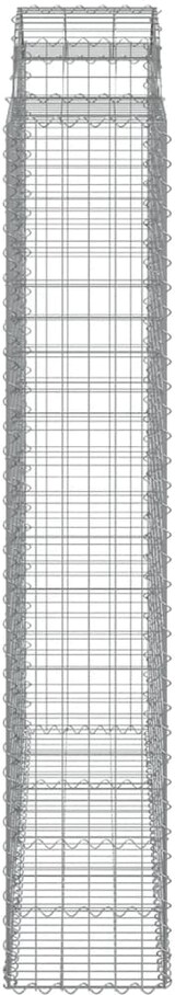 thumbnail of vidaXL Gabionen mit Hochbogen 2 Stk. 200x50x220/240cm Verzinktes Eisen