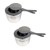 thumbnail of AcMax 2x Brennpastebehälter Brennpaste Behälter mit Deckel für Chafing Dish
