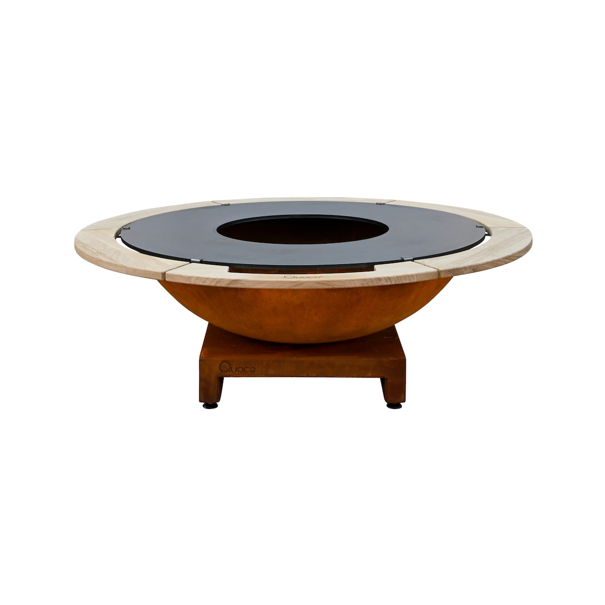 Brasero Piatto Basso + Large Corten Ø116 - Quoco