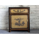 thumbnail of OPIUM OUTLET Möbel Kommode Nachttisch Nachtschrank Nachtkonsole Nachtkästchen 35191-1 schwarz-beige asiatisch chinesisch orientalisch