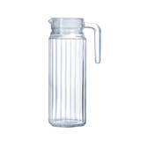 thumbnail of Pichet quadro avec bouchon  1 l blanc -  100 cl Transparent Carré Verre Luminarc 8.5x8.5 cm