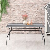 thumbnail of Outsunny Tavolo da Giardino Rettangolare con Piano d'Appoggio a Rete