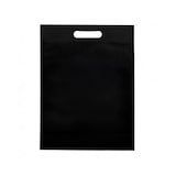 thumbnail of MONOUSO - Vliesstofftasche Gestanzten Griffen Schwarz 30+10x40cm (200 Stück)