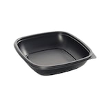 thumbnail of MONOUSO - Wiederverwendbare Plastikbehälter aus PP Schwarz 500ml 16,5x16,5x4cm (50 Stück)