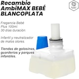 thumbnail of Recambio Ambimax Ambientador fragancia Bebe Plus 100ml 30 días de duración, 150m2 de cobertura, olor infantil, elimina olores (NO INCLUYE APARATO)