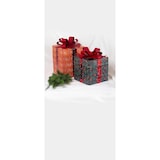 thumbnail of Décopatch Pappmaché, braun, Set mit 2 viereckigen Geschenkboxen mit Schleife - Kartonbraun BT080C