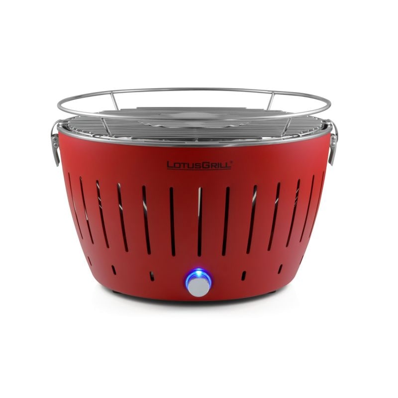 LotusGrill Starter-Set Classic 1x Grill Feuerrot mit USB-Anschluß inkl. Zubehör